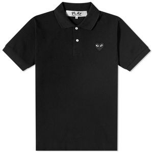 Comme does Garçons PLAY Black Polo Heart